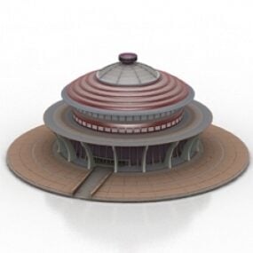 Pavilion Building 3d-modell