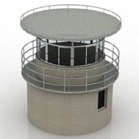 Tower Polices Post Street Tower 3d model