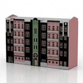 3д модель строительства дома в эклектичном стиле