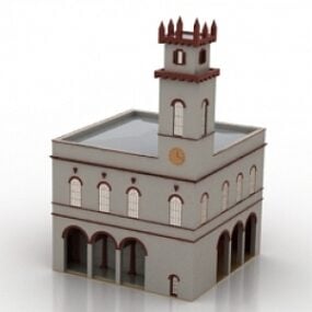 Town Hall Renaissance Styled 3d model