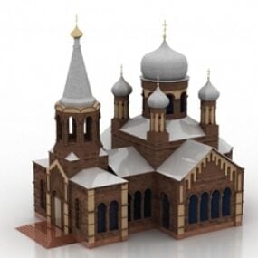 Église modèle 3D