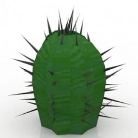 Cactus Euphorbia Ferrox דגם תלת מימד
