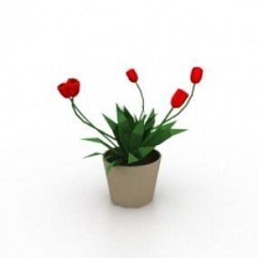 Tulipaner 3d-modell