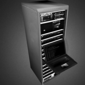 Model 3D Rak Server