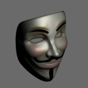 Guy Fawkes Mask 3d-modell