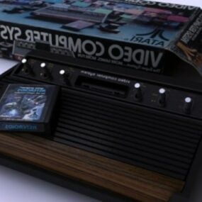 Console de jeu Atari 2600 modèle 3D