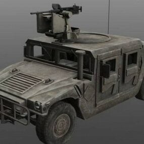 Model 3D samochodu wojskowego Humvee