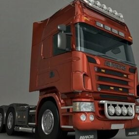 3д модель грузовика Scania