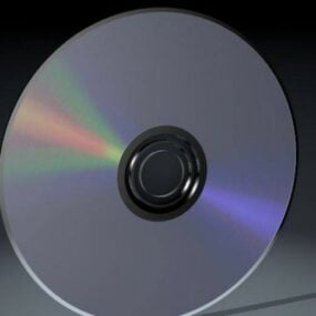 Modelo 3d de disco CD