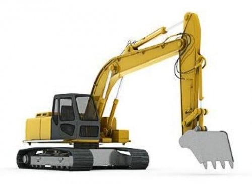 Construction Excavator Free 3d Model 3ds C4d Max