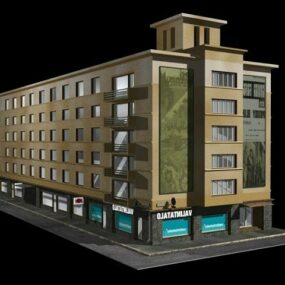 مدل سه بعدی ساختمان آپارتمان