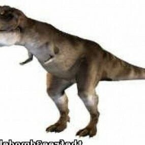 Modelo 3d del tiranosaurio rex