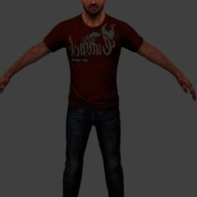 Grant Brody Man karakter 3D-model