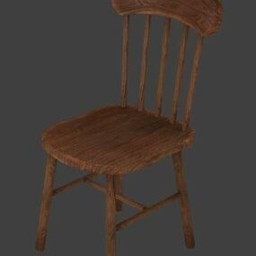 Westerse oude stoel 3D-model