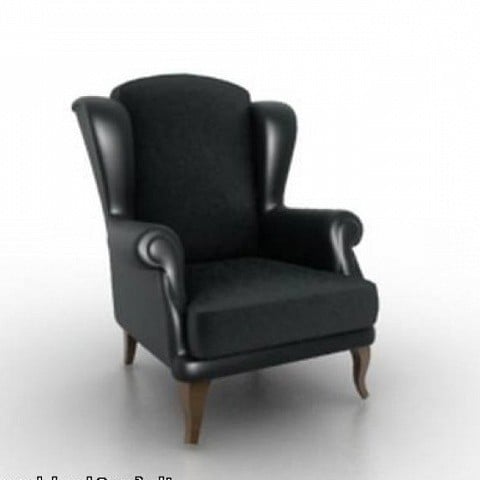 صندلی چرمی سیاه