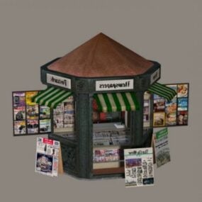News Stand Shop 3d model