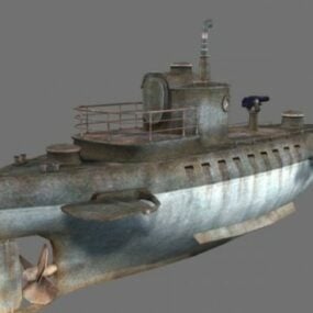 مدل سه بعدی کشتی زیردریایی