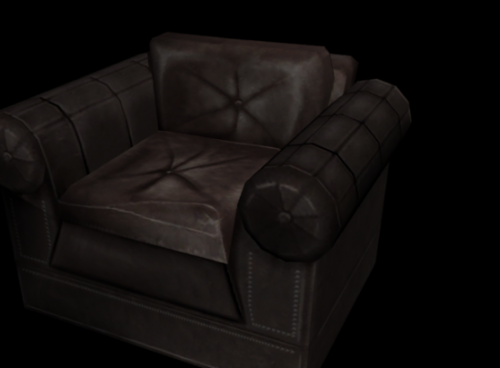 Klasyczna skórzana sofa 1