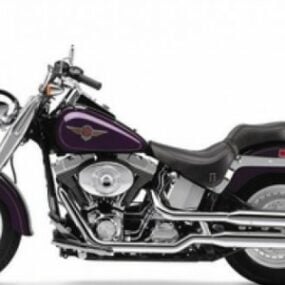 Harley Davidson Chopper Highpoly 3d modell