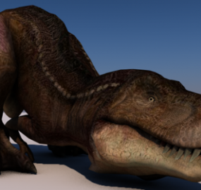 Reuze Dicraeosaurus dinosaurus 3D-model