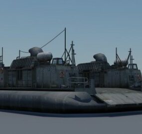 Lcac-27 호버크라프트 선박 3d 모델