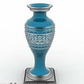 Modelo 3d de vaso de decoração grega