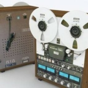 Vintage videokassettspelare 3d-modell
