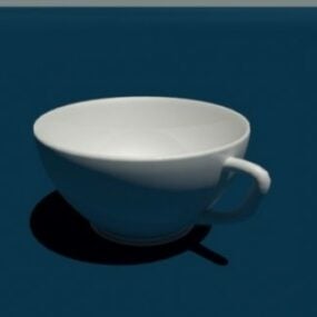 High Cup With Plate 3d model