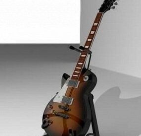 Gibson Guitar Lespaul דגם תלת מימד