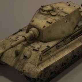Alman Panzer Ww2 Tankı 3D modeli