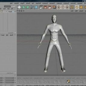 Rigged Mann-Charakter-3D-Modell