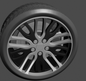 자동차 스포츠 타이어 3d 모델