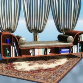 Set Kombo Sofa Furnitur model 3d
