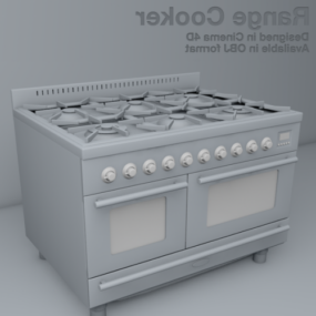 Range Cooker Furniture 3d-modell