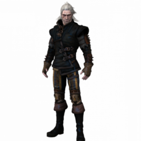 3d модель ігрового персонажа The Witcher