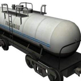 Train Tank Transport 3d model