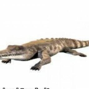 Modelo 3d animal crocodilo