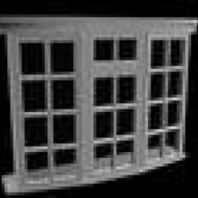 Wiktoriański model okna 3D