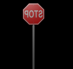 3D model značky stop