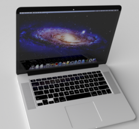 Macbook Pro modelo 3d