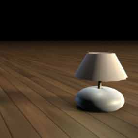 Bed Lamp Round Style 3d model