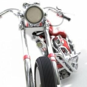 Chopper Harley Davidson דגם תלת מימד