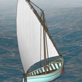 3д модель лодки Альмехера