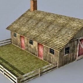 Model rumah pertanian 3d