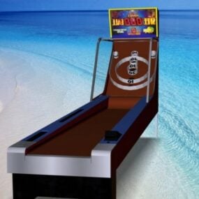 Modello 3d della macchina da gioco arcade Skee Ball