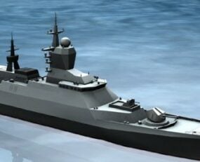 Steregushchiy Navy Battleship 3d model