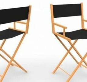 Ξύλινη καρέκλα Directors 3d μοντέλο