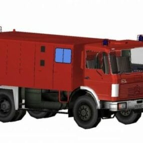 Mô hình xe cứu hỏa Benz 3d