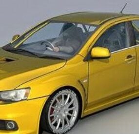 3D model vozu Mitsubishi Lancer Evolution