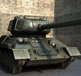 Tanque T-34 modelo 3d